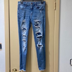 american eagle high rise jeggings